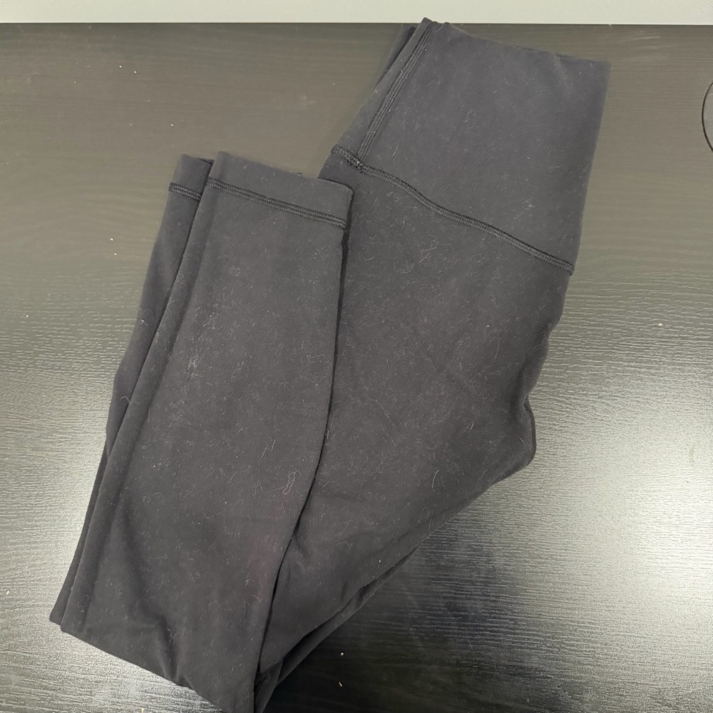 lululemon align leggings 25 inch inseam - black - size 4